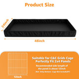PJYuCien Guinea Pig Cage Liner, Waterproof Tarp Bottom pad for Rabbits, Easy to Install, Suitable for Totoro, Hedgehogs, Ferrets and Other Small Animals.Not Include Cage (24" X 48")