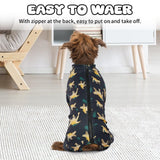 IDOMIK Pajamas, Soft PJs With Zipper, Breathable Shirts for Boys Girls, Apparel Onesie, Recovery Suit for Small Medium Large Dogs, Anxiety Relief Onesies, Darkgray, 2XL