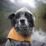Dog Raincoat with Reflective Strip, Ultra Light Breathable Waterproof Dog Rain Jacket, Adjustable Waterproof Dog Raincoat with Hood, Suitable for Small, Medium, and Large Dogs (Grey, XL)
