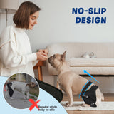 Joypig Dog Rear Leg Sleeve to Stop Licking: Soft Recovery Wrap for Hind/Back Leg Wounds, TPLO ACL Surgery, Surgical Sleeve for Small Medium Large Dogs, Cone Alternative (Left-XS,Glossy Black)