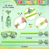 Chunful 150 Pcs Easter Dog Bow Ties Collars Bulk Easter Adjustable Cat Dog Bowtie Neckties Collars Set Basic Bow Tie for Small Medium Pet Grooming Accessories