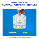 Zevo Compact Flying Insect Trap Kit with Refill Cartridges - Plug-in Indoor Bug Catcher for Gnats, House & Fruit Flies - Blue + UV Light Technology, No Odor, No Mess (1 Plug-in Device + 3 Cartridges)
