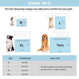 ZAKAPAWS Cooling Blanket for Dogs - Q-MAX>0.4 Waterproof Pet Throw Blanket Bed Cover, Non-Slip Dog Blankets for Couch Protector, Washable Furniture Cover for Summer, Blue,50x60