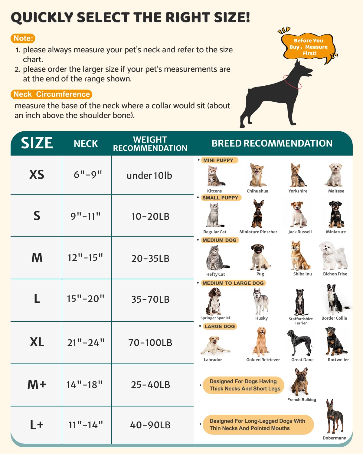 MIDOG Inflatable Dog Cone Collar – Soft Dog Cone Alternative After Surgery, Comfortable Recovery Neck Donut ECollar for Small Medium & Large Dogs and Cats to Stop Licking & Vision-Friendly (Grey,S)