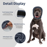 Nanaki Dog Calming Hoodie No Shake Ear Wraps for Dogs Ear Protection Dog Cover Muffs Pet Head Warp Anxiety Relief Pet Hematoma Wrap Head Cover The Grooming and Force Drying Doggy Protector Fireworks