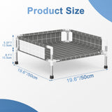 Elevated Dog Bed with 3-Sided Fence - Raised Pet Bed with Non-Slip Feet, Durable Elevated Couch for Small Dogs, Indoor/Outdoor Use with Easy-Clean Fabric