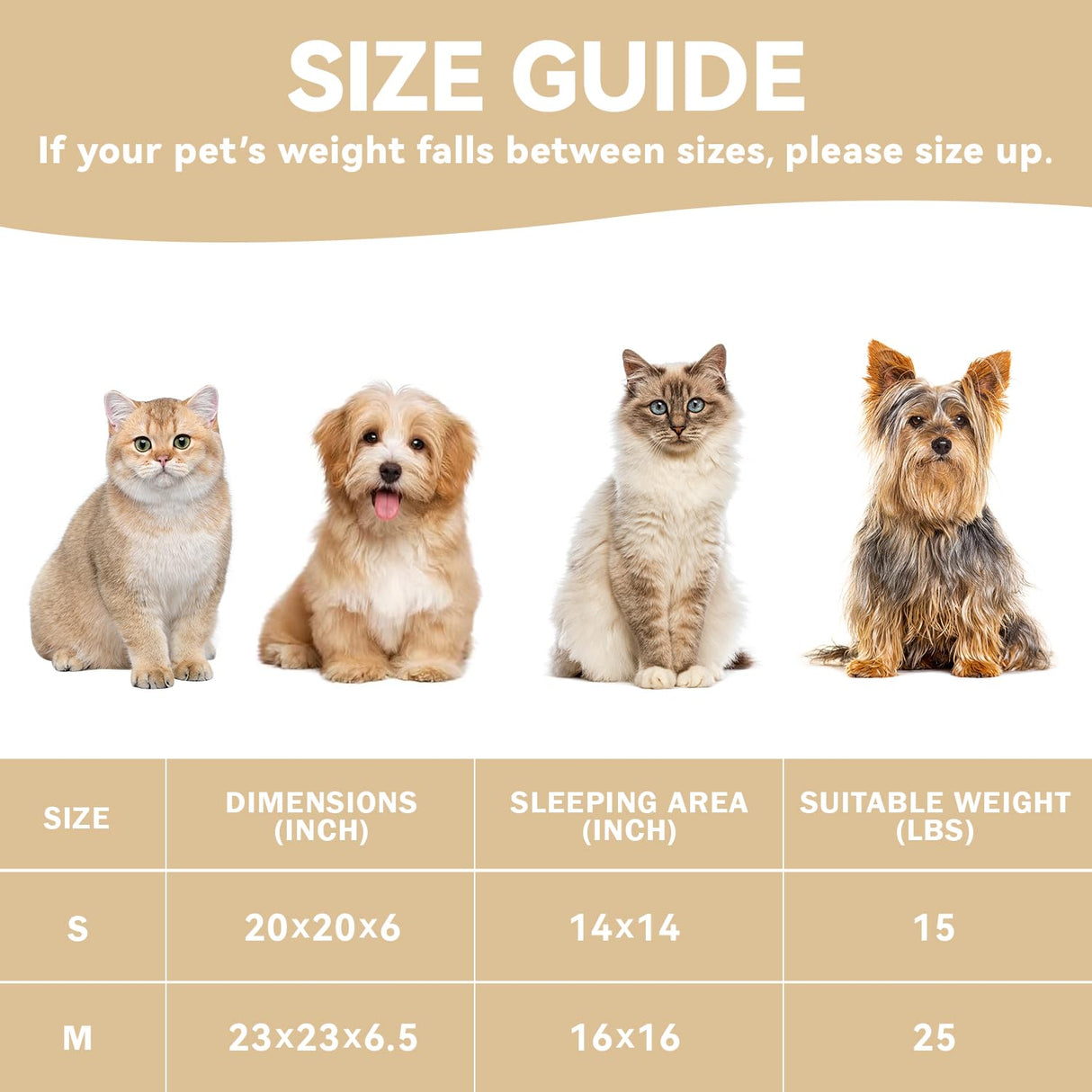Zerbuger Cat Bed, 23In Dog Beds for Small Dogs, Calming Cat & Dog Beds for Indoor Pets, Pet Beds Comfortable Donut Round Ultra Soft (Leopard, Medium 23in)