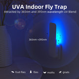 Mosalogic Fly Insect Trap Plug-in Fruit Flies Killer Gnat Trapper Moth Catcher Fly Trapper UV Attractant Catcher for 400 Sq Ft of Protection Yellow-1PACK