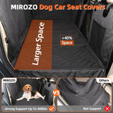 MIROZO Dog Car Seat Cover for Back Seat,Back Seat Extender for Dogs,600D Heavy Dog Seat Cover,Pet Seat Protector,Large Space Travel Bed for Dog with 3-Fold Bottom for Car Mid-Size SUV/Small Truck