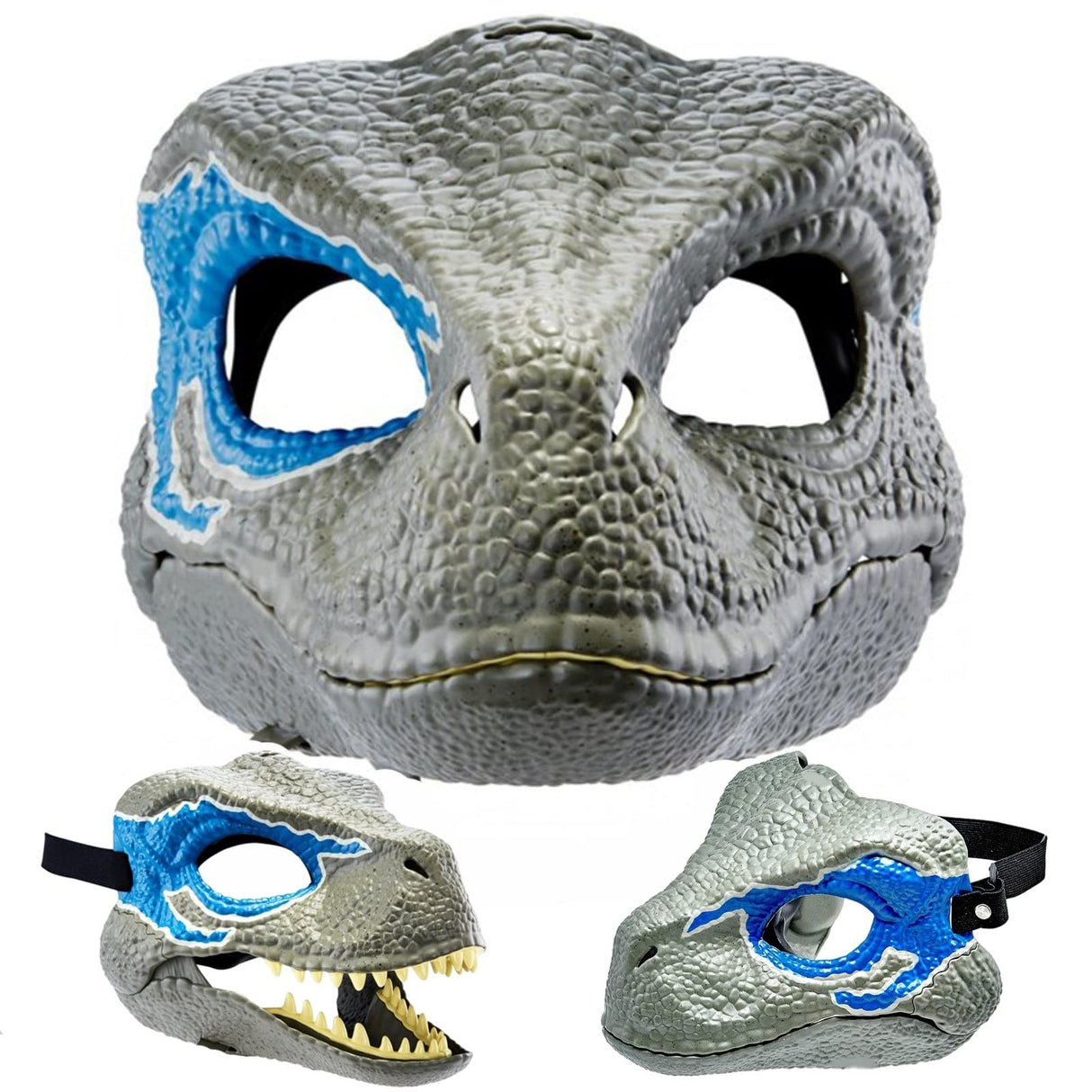 PIPI Dog Dinosaur Mask Headgear-Open Mouth Feeding-Tyrannosaurus Pet Full Face Mask Gala Funny Chin-Suitable for Large and Medium Dogs (A), 6.7x7.5x9.8 inches