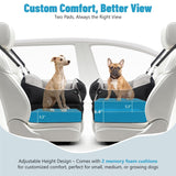 EASTBLUE Dog Booster Car Seat: Elevated Car Seat for Small Medium Dogs 0-35 lbs Washable & Safety Dog Travel Bed with Memory Foam Cushions for Pet Puppy Cat