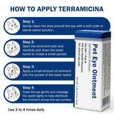 PKperekond Pet Eye Cream for Cats, Dogs, Cattle, Horses, Sheep, Birds and Kitten, Puppies, 1/8 oz (3.5 g) - 1 Tube