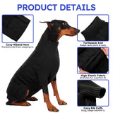 ASENKU Dog Sweater for Medium Dog Girls Boys, Fall Winter Turtleneck Long Sleeve Pet Christmas Sweater, Pullover Sweatshirt for Dachshund, Westie(Grey,Large)