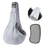 Kanemc Dog Sling Carrier for Small Dogs Cat Puppy Pets Up to 16.5lbs, Comfy Hard Bottom Support, Adjustable Padded Shoulder Strap, Hands-Free Dog Carrier Sling Bag for Outdoor Travel