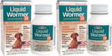 Durvet 2X Liquid Wormer, 2 oz, for Puppies and Adult Dogs - Pack of 2