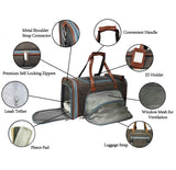 Mr. Peanut's Gold Series Big Apple XL Expandable Pet Carrier V3.0 (Charcoal Ash)
