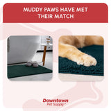My Doggy Place Dog Mud Mat, 36" x 26" Teal – Thick Microfiber Entry Rug for Snow, Mud & Salt – Absorbent, Quick-Dry, Washer-Safe & Non-Slip, Large