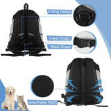 Dog Carrier Backpack Pet Puppy Carrier Front Pack Breathable Head Out Design with Reflective Safe Dog Backpack Carrier for Small Medium Dogs Cats Rabbits