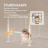 MEEXPAWS Guinea Pig Cages Small Animal Playpen with Waterproof PVC Liner & Washable Pee Pad & Storage Space, C&C Cage for Guinea Pigs, Hedgehog, Hamsters, Ferrets,Indoor Enclosure Wire Yard Playpen