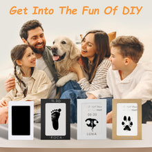 Load image into Gallery viewer, DeerZone Inkless Paw Print Kit,Dog Paw Print Kit,Dog Nose Print Kit,Clean Touch Ink Pads and Imprint Cards,Pet Paw Print Impression Kit for Dogs Cats Footprint Keepsake
