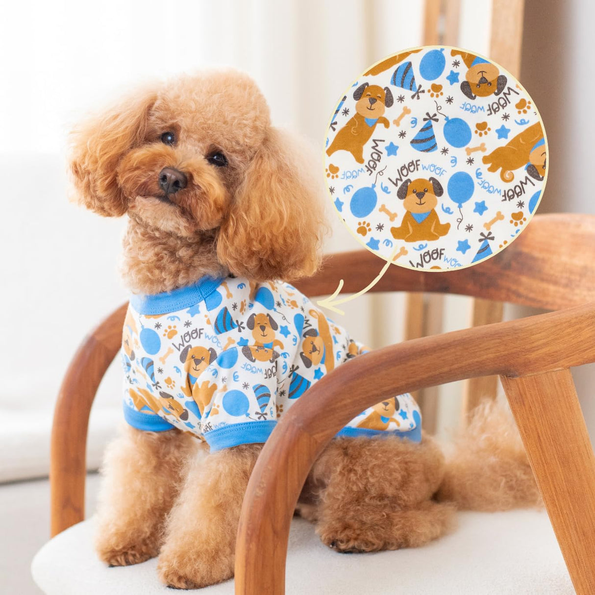 Pippo's Shop 2 Pack Dog Shirt Premium Peru Cotton–Fashionable and Cute, Pet Apparel Lightweight Stretch Puppy Cool Soft T-Shirt Smooth Breathable Clothes (Bee & Pup-Boy Pack, Small)