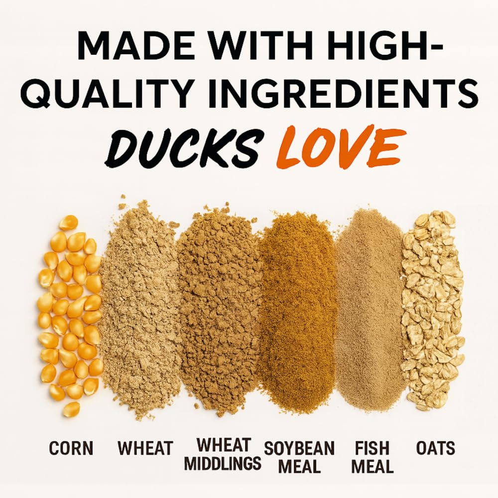 Hapetrails Duck Feeder Floating Duck Food Pellets for Ponds & Parks | Safe Feed for Ducks, Geese & Swans | Floats for Hours | with Niacin | Ditch The Bread, Feed The Revolution (5 lb)