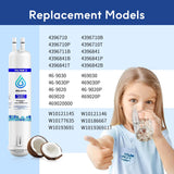 BELVITA Water Filter Compatible with EDR3RXD1, 4396841, 4396710, Filter 3, 46-9083,46-9030, 9030, 9083 Refrigerator Water Filter (3 Pack)