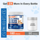 MaxHemp Calming Chews for Dogs - Advanced Hemp Dog Calming Chews- Anxiety Relief Treats for Composure, Separation, Barking, Thunderstorms, Stress Relief - Hiр and Jоint Supplement -180 Soft Treats