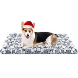 VANKEAN Dog Crate Pad Bed Mat Reversible (Warm& Cool), Soft Pet Sleeping Mat Dog Bed for Crate Suitable for Small to XX-Large Dogs and Cats, Machine Washable Crate Beds, Grey Stone Pattern
