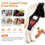 Jorme Dog Knee Brace for Torn ACL, Dog Leg Brace for Post-Surgery Recovery, Arthritis & Luxating Patella,Side Stabilizers, Breathable Neoprene, Adjustable Velcro & Belly Band,Front/Rear Legs (L)