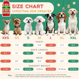 ABRRLO Dog Christmas Sweater Xmas Dogs Outfits New Year Holiday Costumes Puppy Cat Sweater with Leash Hole for Small Medium Large Dogs Girl Boys Dog Clothes (11-Red Green Reindeer, XX-Large)