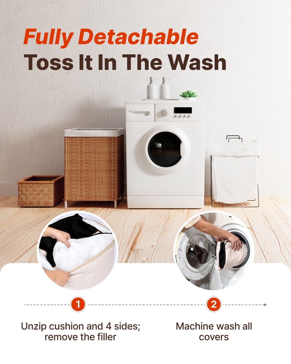 PET MARVEL Dog Car Seat for Small Dogs Up to 25 lbs, Pet Booster Seat & Travel Carrier with Safety Leash and Thick Cushion, Fully Detachable Washable Pet Bag with Storage Pocket, Portable, Beige