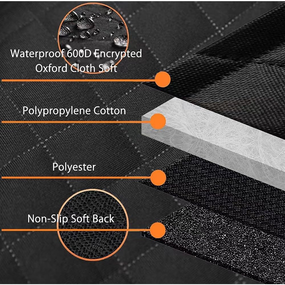 M/P Dog car seat Cover for Pets 100% Waterproof Seat Cover Hammock with Mesh Window 600 D Heavy Duty Scratch Proof Nonslip Durable Soft Back seat Cover for Cars Trucks and SUVs seat Covers