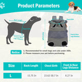 Dog Carrier Backpack - Legs Out Front - Facing Pet Carrier Backpack for Small Medium Large Dogs, Airline Approved Handsa - Canvas Mesh Free Cat Travel Bag