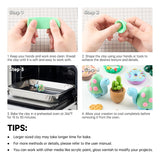 Shuttle Art Polymer Paste, 50 Colours of Modelling Clay with Modelling Tools Accessories, DIY Clay Kit Oven Bake, Non-Toxic for Children
