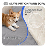CYCMACO Waterproof Couch Covers for Pets, Waterproof Dog Bed Cover, Anti-Slip Soft Dog Blankets, Couch Cover for Dogs Washable, Pet Blanket for Puppy Large Dogs Cat (82x120 Inch, Light Grey)