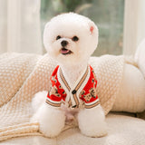 Dog Sweater for Small Dogs Cute Bear Pattern Doggie Clothes Winter Warm Puppy Coat Chihuahua Yorkie Holiday Birthday Outfits Halloween Christmas Small Dog Costume Fall Pet Cat Lightweight Sweaters