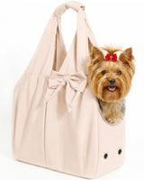 Dog Purse Carrier for Small Dogs, Soft Dog Tote Bag Carrier with 4 Large Pockets, No Collapse, Lightweight, Smart Zipper Lock, Comfortable Puppy Cats Rabbit Carrier for Travel, Outdoor(Pink)