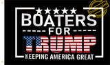 WENWELL Boaters for Trump 2024 Flag Double-Sided 3x5 Ft, Keeping America Great Flags Outdoor, Donald Trump President Flag for Boat with 2 Brass Grommets, Fade Resistant Durable Polyester