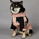 BETTYLAI Dog Raincoat with Adjustable Hood and Tail Drawstring, Button and Zipper Clothes, Durable Outdoor Waterproof Dog Rain Jacket for Small, Medium and Large Dogs (Pink, X-Large)