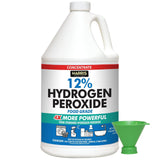 HARRIS 12% Concentrated Food Grade Hydrogen Peroxide, 128oz, for Kitchen, Bath, Laundry, Home and Garden with Easy Fill Funnel
