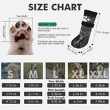 Mihachi Dog Socks Anti Slip with Straps Traction Control Waterproof Paw Protector, Dog Boots for Hardwood Floors Prevent Licking, Black XXL