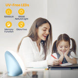 LASTAR Sun Lamp, 10,000 Lux Sunlight Lamp with Touch Control, 5 Brightness Level & 60Min Timer, One-Max Sun Lamp with Memory Function for Home/Office(Purple)