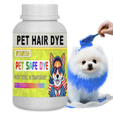 Eyaeyao Blue Dog Hair Dye, 7 Fl Oz (250 ml) Pet Safe Dye, Pet Grooming, Permanent Pet Hair Dye Stain, Safely Used, Dog Grooming, Pet Dye Bright Color for All Pets Fur Dye (Blue, 7 Fl Oz (250 ml))