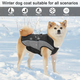 Dog Coat, Water-Resistant Dog Clothes, Warm Fleece Lining Dogs Coats, Winter Windproof Dogs Jackets with Reflective, Pet Vest for Small Medium Large Pets - 1 PCS