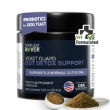 FOUR LEAF ROVER Yeast Guard for Dog Yeast - Veterinarian Formulated - Supports Healthy Skin, Ears & Paws - 100% Natural with Organic Herbs - 30 Day Medium Dog Supply