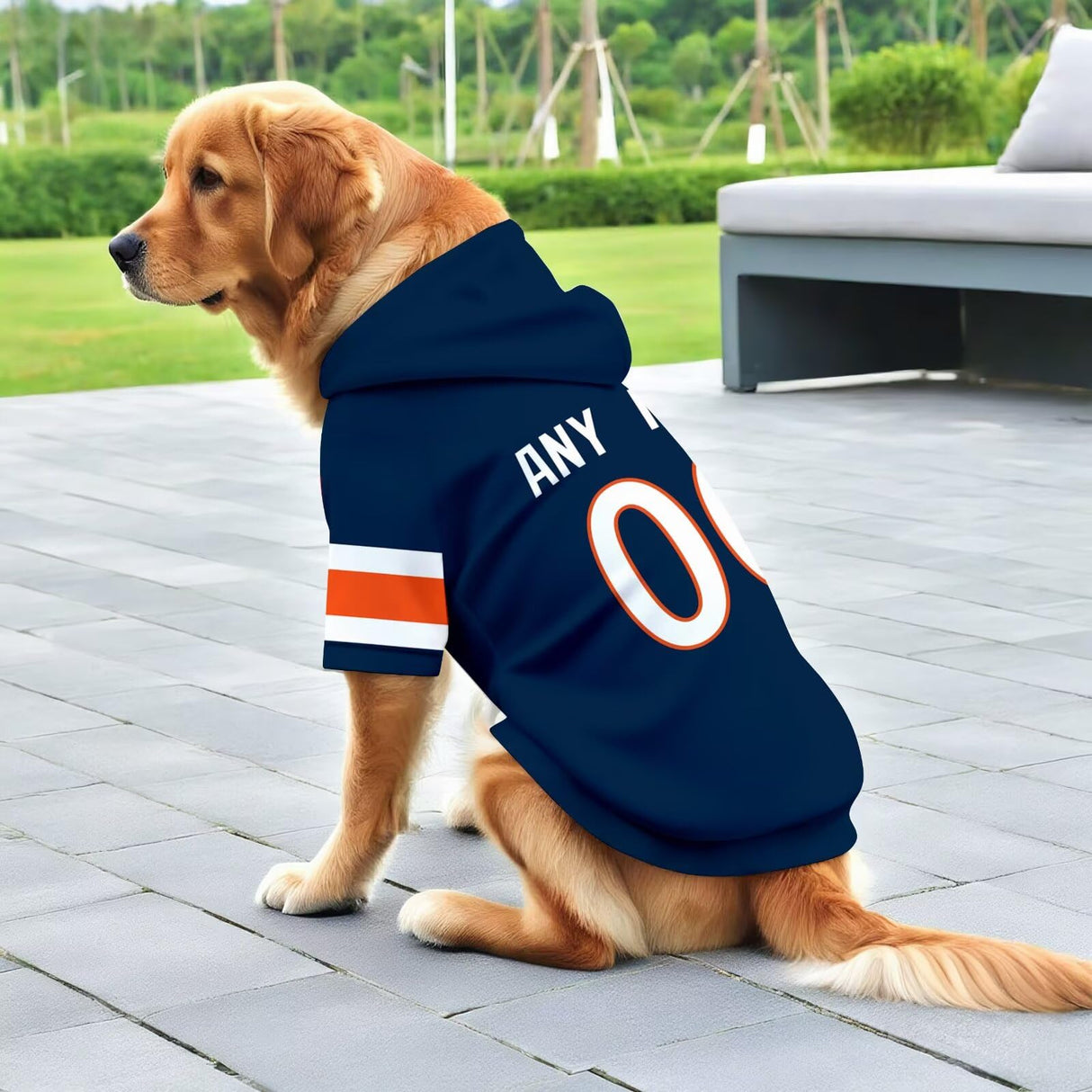ANTKING Denver Dog Hoodie T-Shirt Pet Clothes Jersey Custom Name and Number Gifts
