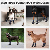 Mihachi Anti Slip Dog Socks, Dog Boots for Hardwood Floors Prevent Licking, Traction Control Waterproof Rubber Sole Paw Protectors for Small Medium Large Dogs, Blue Medium