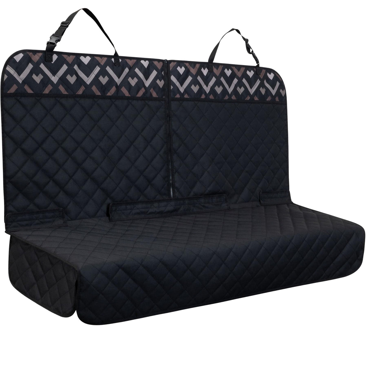 YOVEEKLE Back Car Seat Cover for Dogs, Nonslip Waterproof Dog Car Seat Protector for Rear Bench Stays Securely in Place Fits for Vehicles & SUVs (Black)