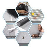 TOOLTRIZ Windows Screen and Screen Door Replacement, 48"x118" Durable Fiberglass Screen Mesh - Screen & Sliding Screen Door Repair for Patio & Window